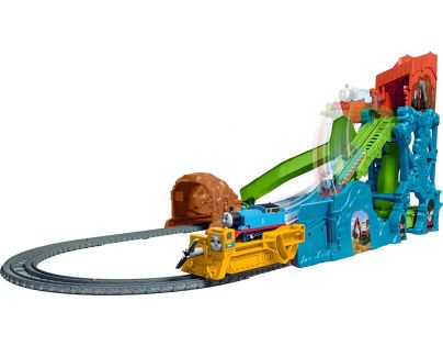 Mattel Fischer Price Mašinka Tomáš zřícení jeskyně