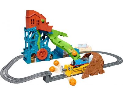 Mattel Fischer Price Mašinka Tomáš zřícení jeskyně