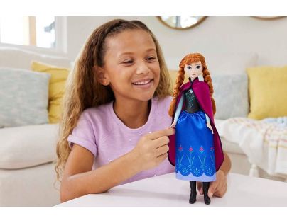 Mattel Frozen bábika Anna v modročiernych šatách 29 cm