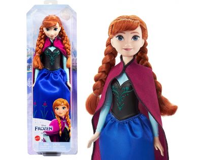 Mattel Frozen bábika Anna v modročiernych šatách 29 cm