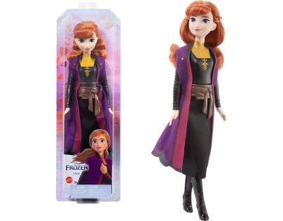 Mattel Frozen bábika Anna vo fialovom plášti 29 cm