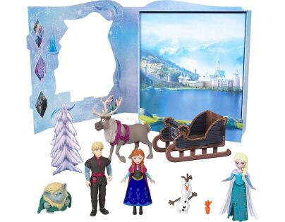 Mattel Frozen rozprávkový príbeh malej bábiky Anna a Elsa s kamarátmi
