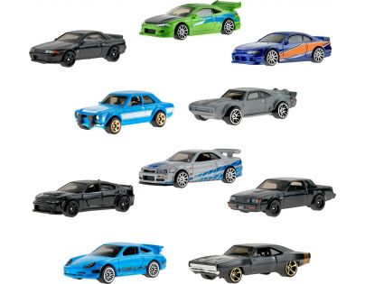 Mattel Hot Wheels Tematický angličák Rýchlo a zbesilo 10 ks