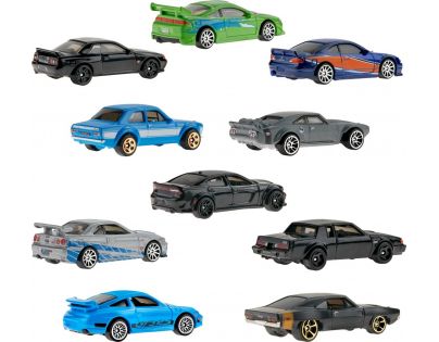 Mattel Hot Wheels Tematický angličák Rýchlo a zbesilo 10 ks