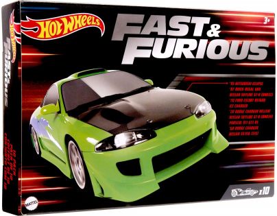 Mattel Hot Wheels Tematický angličák Rýchlo a zbesilo 10 ks