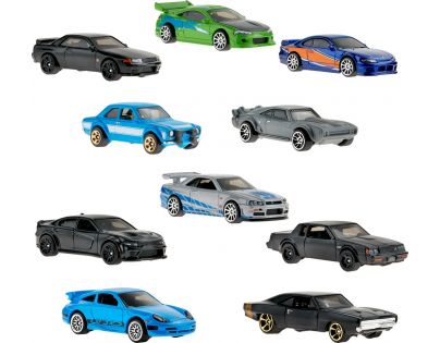 Mattel Hot Wheels Tematický angličák Rýchlo a zbesilo 10 ks