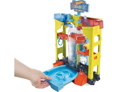 Mattel Hot Wheels City Color Shifters akčná autoumývačka