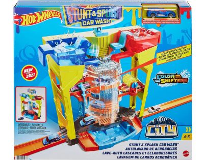 Mattel Hot Wheels City Color Shifters akčná autoumývačka
