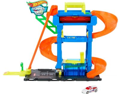 Mattel Hot Wheels City Color shifters autoumývačka s otočným tunelom