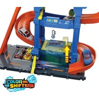 Mattel Hot Wheels City Color shifters autoumývačka s otočným tunelom 4