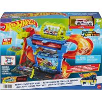Mattel Hot Wheels City Color shifters autoumývačka s otočným tunelom 6