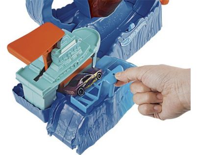 Mattel Hot Wheels city color shifters robo žralok útočí