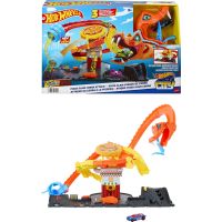 Mattel Hot Wheels City Hladná kobra útočí na pizzerku - Poškodený obal