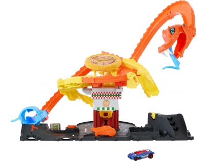 Mattel Hot Wheels City Hladná kobra útočí na pizzerku