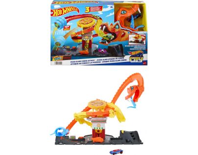 Mattel Hot Wheels City Hladná kobra útočí na pizzerku