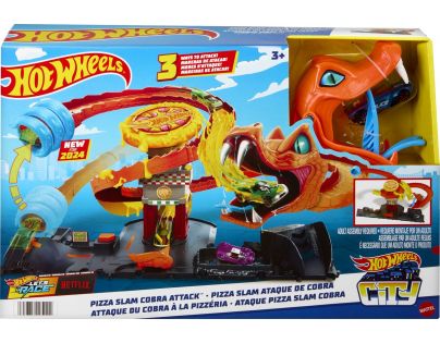 Mattel Hot Wheels City Hladná kobra útočí na pizzerku