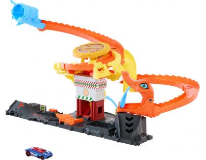 Mattel Hot Wheels City Hladná kobra útočí na pizzerku