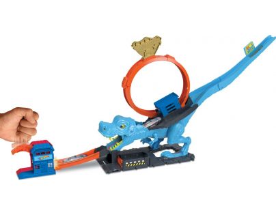 Mattel Hot Wheels City Slučka so žravým T-Rexom 92 cm