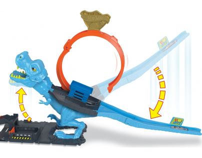 Mattel Hot Wheels City Slučka so žravým T-Rexom 92 cm