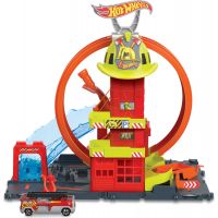 Mattel Hot Wheels City Super Hasičská stanica so slučkou