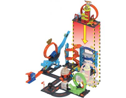 Mattel Hot Wheels City Super Hasičská stanica so slučkou