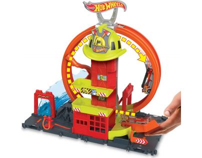 Mattel Hot Wheels City Super Hasičská stanica so slučkou