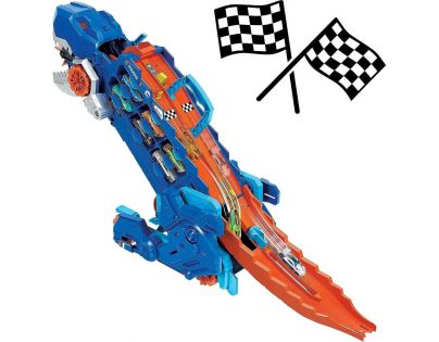 Mattel Hot Wheels City T-Rex ťahač so svetlami a zvukmi