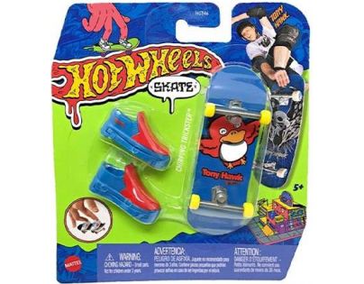 Mattel Hot Wheels fingerboard a boty 10,5 cm Chirping Trickster