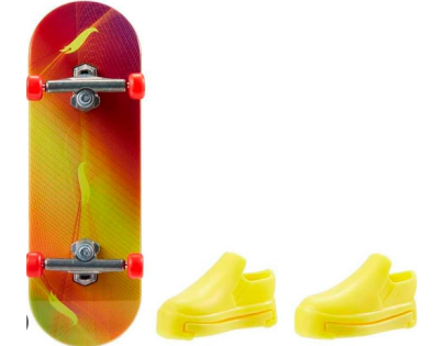 Mattel Hot Wheels fingerboard a topánky 10,5 cm Color Wave