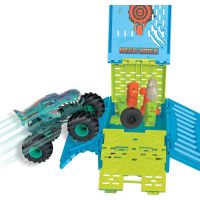 Mattel Hot Wheels Monster Trucks 1 : 24 Mega Wrex s klietkou 30 cm 5