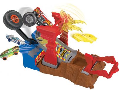 Mattel Hot Wheels Monster trucks aréna Závodní výzva herní set Fire Crash Challenge