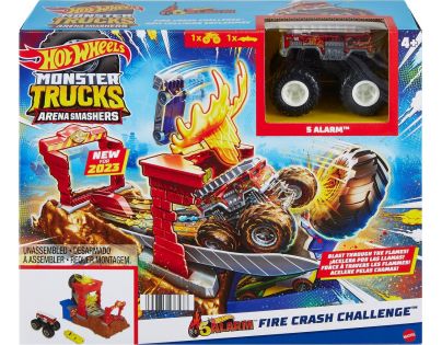 Mattel Hot Wheels Monster trucks aréna Závodní výzva herní set Fire Crash Challenge