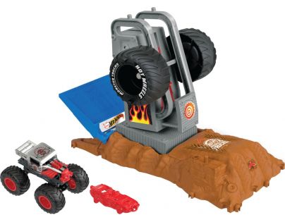 Mattel Hot Wheels Monster trucks aréna Závodná výzva herný set Tire Press Challenge