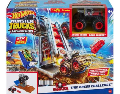 Mattel Hot Wheels Monster trucks aréna Závodná výzva herný set Tire Press Challenge