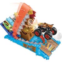 Mattel Hot Wheels Monster trucks aréna závodná výzva herný set Treasure Chomp Challenge 2