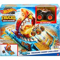 Mattel Hot Wheels Monster trucks aréna závodná výzva herný set Treasure Chomp Challenge 5