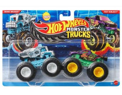 Mattel Hot Wheels Monster trucks demolačné duo Bionic Bruiser a Test subject
