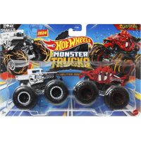 Mattel Hot Wheels Monster trucks demolačné duo Bone Shaker vs Skelesaurus