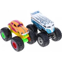 Mattel Hot Wheels Monster trucks demoliční duo Drag Bus a Volkswagen Beetle 3