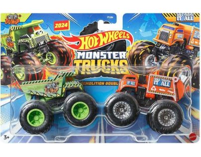 Mattel Hot Wheels Monster trucks demolačné duo Gotta Dump a Will Trash it All