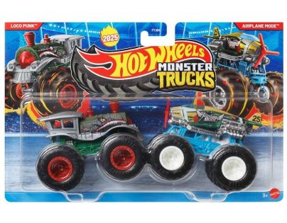 Mattel Hot Wheels Monster trucks demolačné duo Loko Punk a Airplane Mode