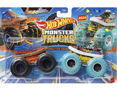 Mattel Hot Wheels Monster trucks demolačné duo Sneakerhead vs Sneakerhead - Poškodený obal