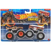Mattel Hot Wheels Monster trucks demolačné duo Tiger Shark a 5 Alarm