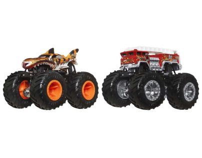 Mattel Hot Wheels Monster trucks demolačné duo Tiger Shark a 5 Alarm