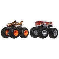 Mattel Hot Wheels Monster trucks demolačné duo Tiger Shark a 5 Alarm 2