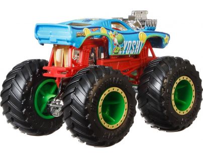 Mattel Hot Wheels Monster Trucks tematický truck 9 cm Yoshi
