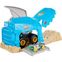 Mattel Hot Wheels monster trucks pretekárske herné set modrý 2