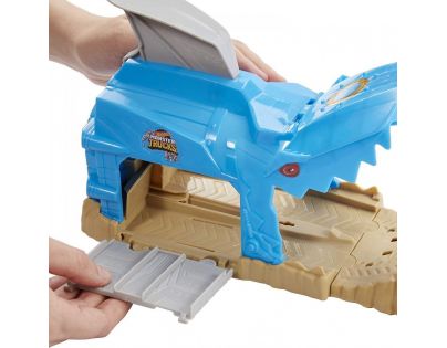 Mattel Hot Wheels monster trucks pretekárske herné set modrý