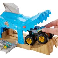 Mattel Hot Wheels monster trucks pretekárske herné set modrý 5