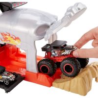Mattel Hot Wheels monster trucks pretekárske herné set šedý 4